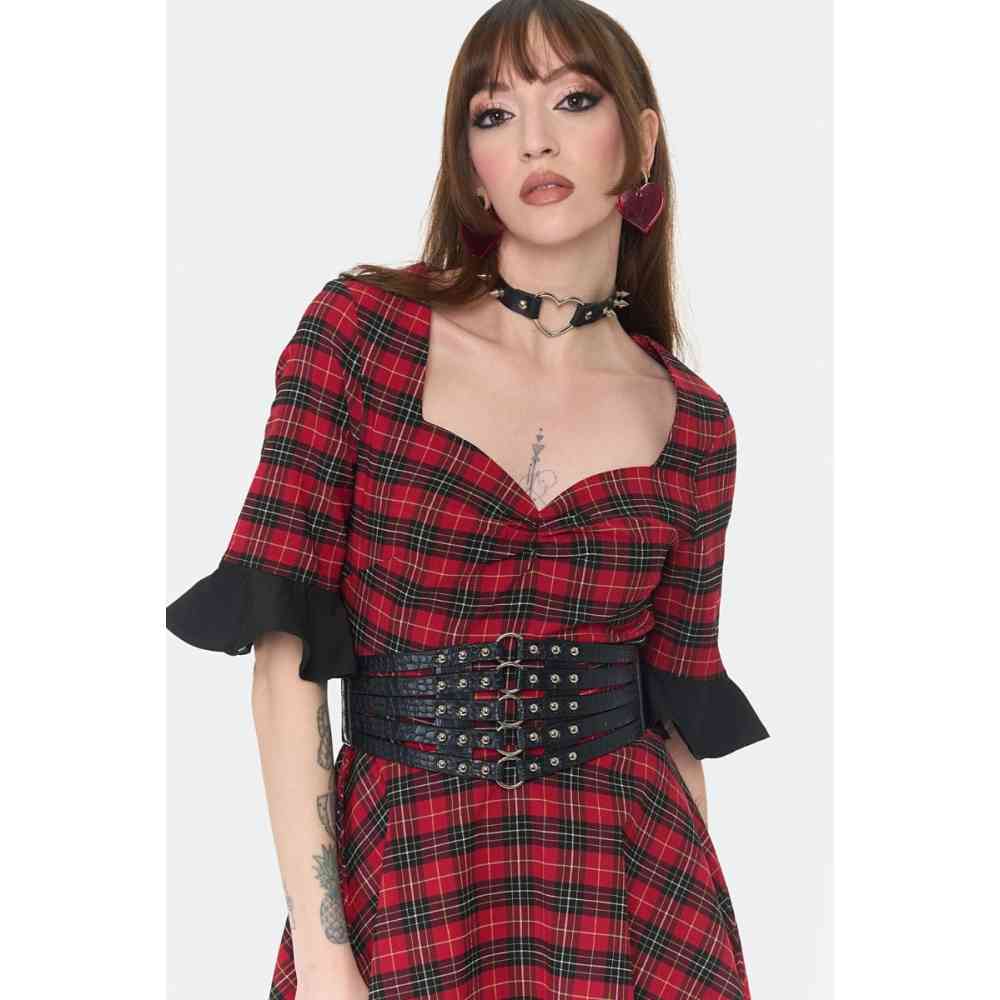 Jawbreaker - O Ring Studded Elasticated Waist Belt Waist belt - Black